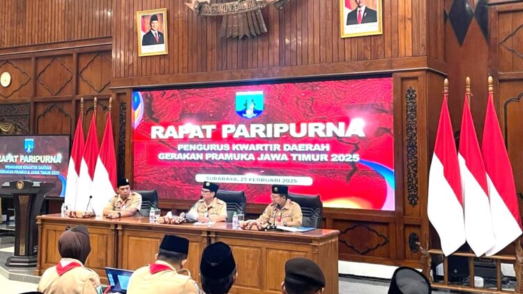 Kwarda Jatim Selenggarakan Rapat Paripurna Arahkan Program Kepramukaan Sesuai Instruksi Presiden Republik Indonesia