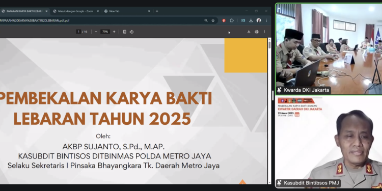 Kwarda DKI Jakarta Bekali dan Canangkan Karya Bakti Lebaran Pramuka Jakarta 