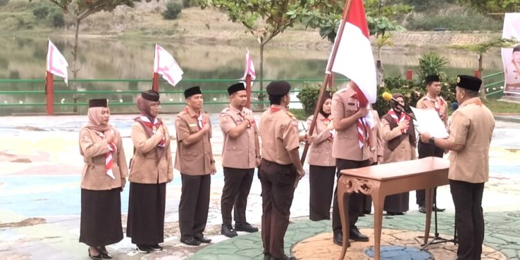 Ka. Kwarda 03 Sumbar Lantik Ka Mabicab dan Ka Kwarcab Gerakan Pramuka Kota Sawahlunto
