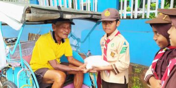 Pramuka SDN 4 Purwanegera Distribusikan Zakat: Tunjukkan Semangat Berbagi