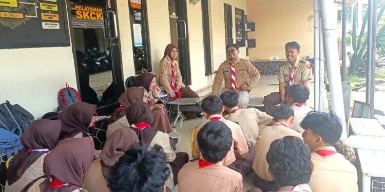 Jelang Karya Bakti Lebaran 2025 Kwarran Caringin Adakan Pembekalan Sebelum Turun Ke Jalan