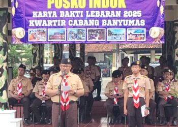 Pramuka Banyumas Siagakan 1.051 Anggota pada Aksi Karya Bakti Lebaran 2025