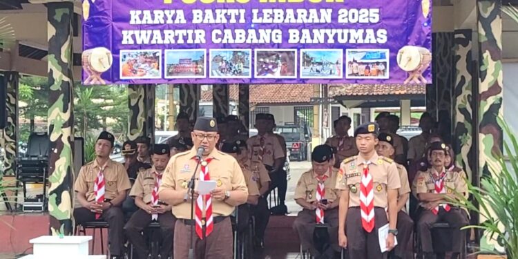 Pramuka Banyumas Siagakan 1.051 Anggota pada Aksi Karya Bakti Lebaran 2025