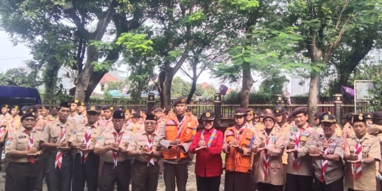 Karya Bakti Pramuka Peduli Lebaran 2025, Kwarcab Kota Surabaya Libatkan 200 Penegak Pandega