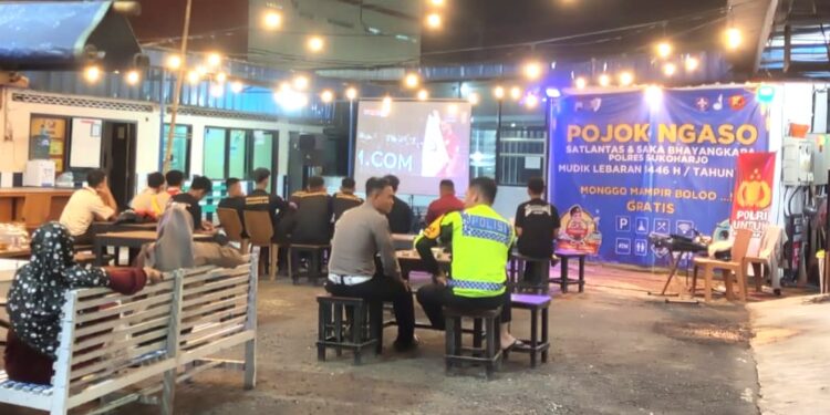 “Pojok Ngaso” di Posko Induk APPKBL Kwarcab Sukoharjo: Tempat Istirahat Nyaman dengan Nobar Timnas dan Free Angkringan
