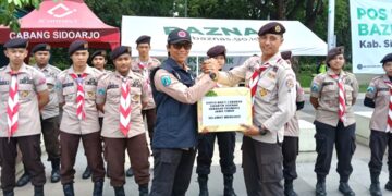 Visitasi Kwarda Jatim Ke Posko Karya Bakti Lebaran, Beri Semangat Anggota Pramuka Terus Mengabdi