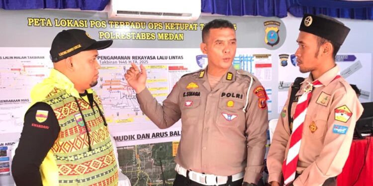 Ketua Kwartir Ranting Medan Timur kunjungan ke Pos Pam Ketupat Toba 2025