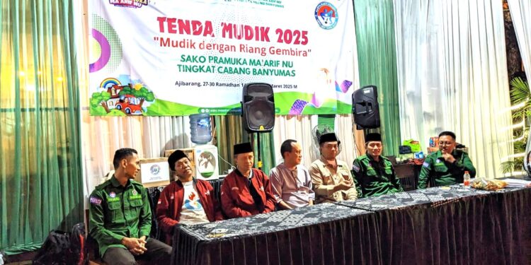 Ketua Sako Pramuka Ma’arif NU Nasional Kunjungi Posko Tenda Mudik Banyumas, Ini Pesannya!