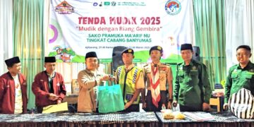 Ketua Sako Pramuka Ma’arif NU Nasional Kunjungi Posko Tenda Mudik Banyumas, Ini Pesannya!