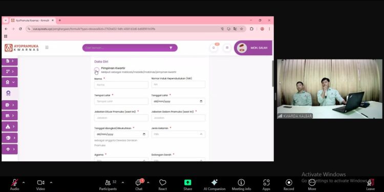 Kwarda Kalimantan Barat Laksanakan Bimtek TPGP AyoPramuka
