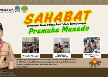 Kwarcab Manado Gelar Giat “SAHABAT PRAMUKA MANADO” Peringati Hari Bapak Pramuka Indonesia