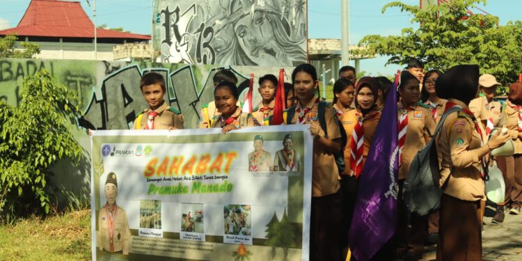 Kwarcab Manado Gelar Giat “SAHABAT PRAMUKA MANADO” Peringati Hari Bapak Pramuka Indonesia