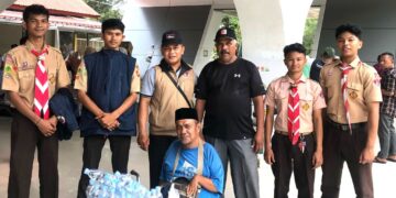 Pramuka Peduli Kwarcab Banda Aceh Laksanakan Karya Bakti Lebaran 2025 di Pelabuhan Ulee Lheue