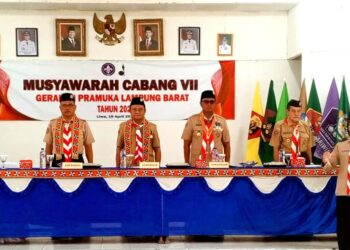 Hadir Di Mucab VII Lampung Barat. Kwarda Lampung Beri Arahan Sekaligus Sosialisasikan Ayopramuka Dan Program Kerja 2025