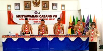 Hadir Di Mucab VII Lampung Barat. Kwarda Lampung Beri Arahan Sekaligus Sosialisasikan  Ayopramuka Dan Program Kerja 2025