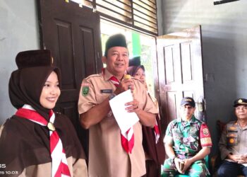 Wakil Bupati Indragiri Hulu Membuka KMD Tahun 2025 Kwarcab Inhu di Kwarran Rengat Barat