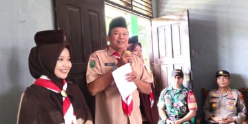 Wakil Bupati Indragiri Hulu Membuka KMD Tahun 2025 Kwarcab Inhu di Kwarran Rengat Barat