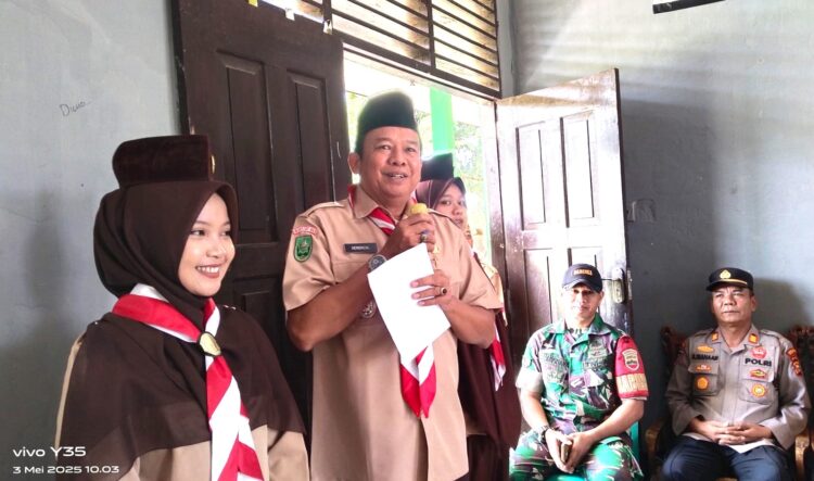 Wakil Bupati Indragiri Hulu Membuka KMD Tahun 2025 Kwarcab Inhu di Kwarran Rengat Barat