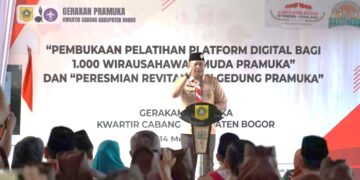 Kwarcab Kab. Bogor melaksanakan Pelatihan Platform Digital Bagi 1.000 Wirausahawan Muda Pramuka.