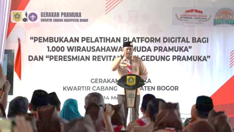 Kwarcab Kab. Bogor melaksanakan Pelatihan Platform Digital Bagi 1.000 Wirausahawan Muda Pramuka.