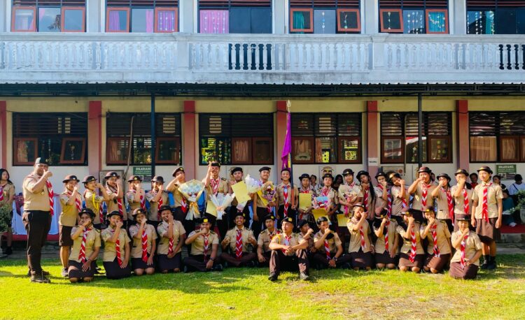 Dikukuhkan Ketua Kwarcab Gianyar, Ambalan Sahadewa – Goridewi SMAN 1 Payangan lahirkan tujuh orang Pramuka Garuda