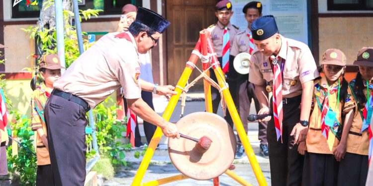 Pembukaan Pesta Siaga Kwartir Ranting Brati Dimeriahkan Atraksi Variasi Baris Berbaris