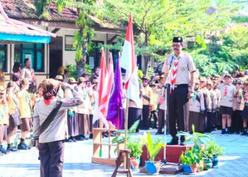 Pembukaan Pesta Siaga Kwartir Ranting Brati Dimeriahkan Atraksi Variasi Baris Berbaris