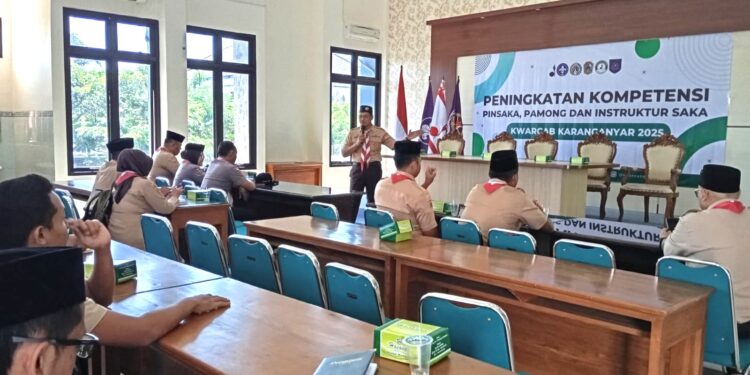 Kwarcab Karanganyar Gelar Peningkatan Kompetensi Pimpinan, Pamong dan Instruktur Saka