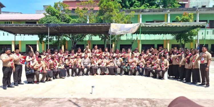 Kwarran Medan Marelan Lantik 37 Kepengurusan Gugus Depan