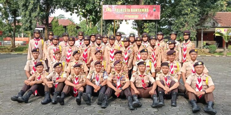 Saka Bhayangkara Polresta Banyumas Gelar Diklat TKK Krida Tibmas