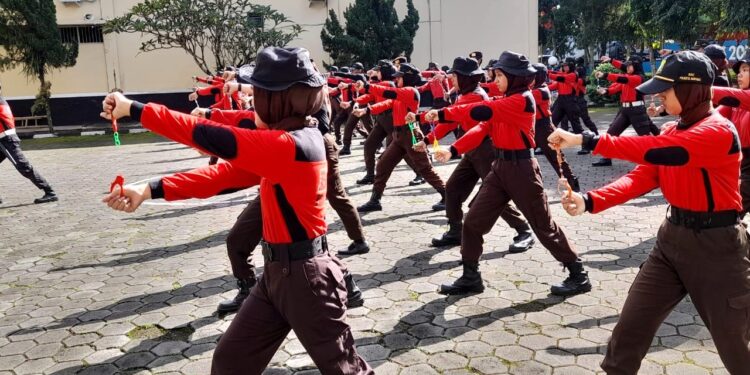 Saka Bhayangkara Polresta Banyumas Gelar Diklat TKK Krida Tibmas
