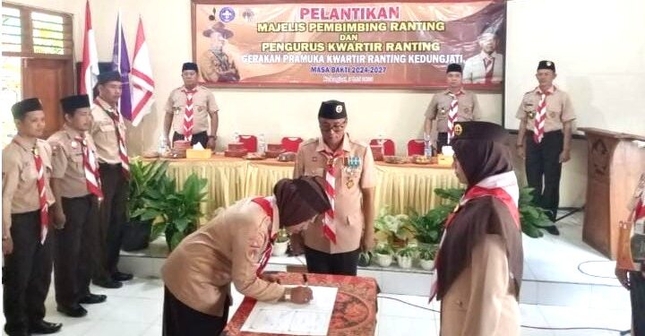 Pengurus Gerakan Pramuka Kwarran Kedungjati Dilantik