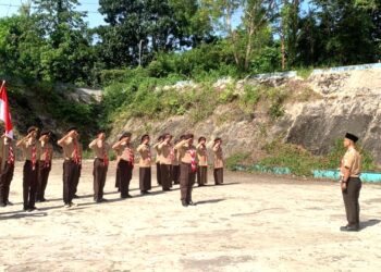 Anggota Baru Pramuka Saka Kalpataru Kwarcab Kota Sawahlunto 2025 Dilantik