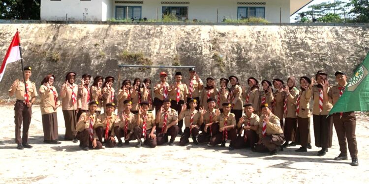 Anggota Baru Pramuka Saka Kalpataru Kwarcab Kota Sawahlunto 2025 Dilantik