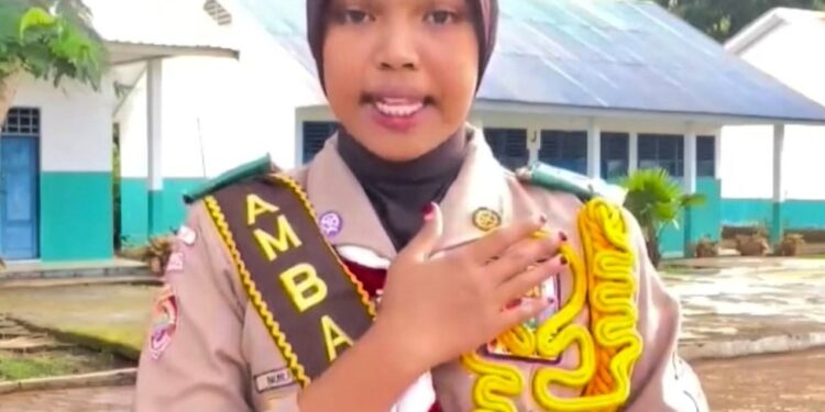 Satu Anggota Ambalan Tomau SMAN 19 Bone Ukir Prestasi, Raih Juara Lomba Video Puisi Hardiknas