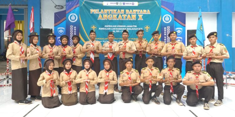 SMK YPLP Perwira 2 Purbalingga Lantik Pramuka Penegak Bantara