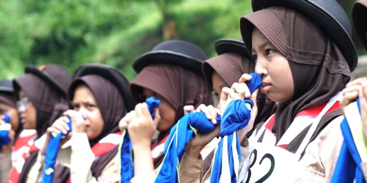 Wujudkan Pramuka Berkualitas Melalui Kegiatan LT 1 SMP Negeri 1 Kalimanah