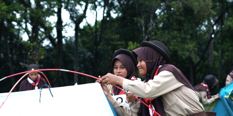 Wujudkan Pramuka Berkualitas Melalui Kegiatan LT 1 SMP Negeri 1 Kalimanah