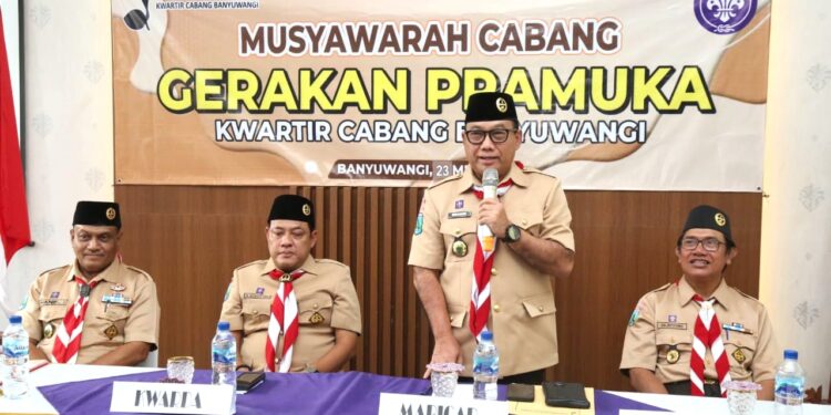 Musyawarah Cabang Gerakan Pramuka Banyuwangi 2025 Tetapkan Wakil Bupati Mujiono sebagai Ketua Baru