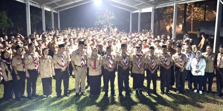 Ketua Kwarnas Gerakan Pramuka Membuka Perkemahan Saka Tarunabumi