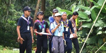 Kemah Gabungan Nawa Praja III Tekankan Latihan Survival Pramuka