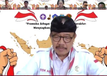 Buka Webinar, Cok Ace: Pramuka Garda Terdepan Pembentukan Karakter Songsong Indonesia Emas 2045