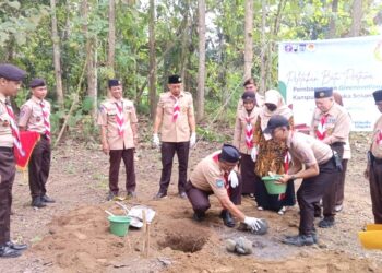 Peletakan Batu Pertama Pembangunan Greenovation House, Rangkaian Perkemahan Wirakarya DIY 2025