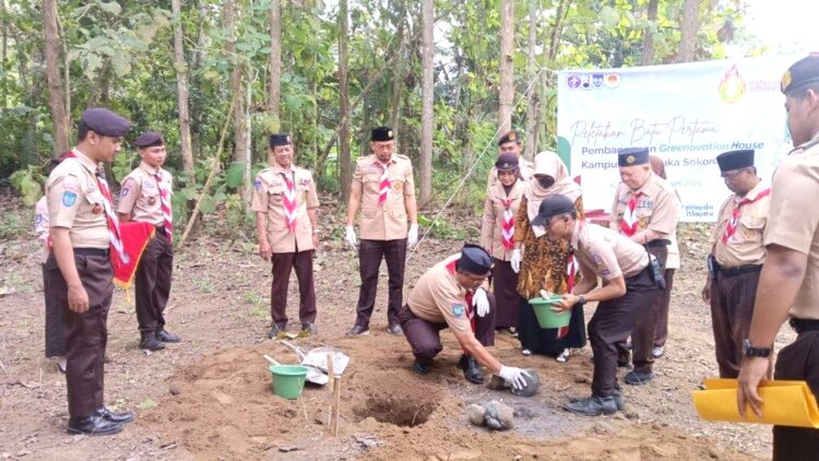 Peletakan Batu Pertama Pembangunan Greenovation House, Rangkaian Perkemahan Wirakarya DIY 2025