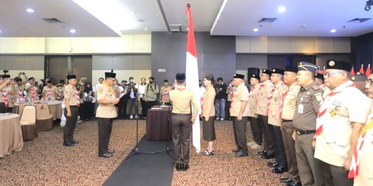 Pelantikan Gubernur Malut sebagai Ketua Majelis Pembimbing Daerah Gerakan Pramuka Maluku Utara