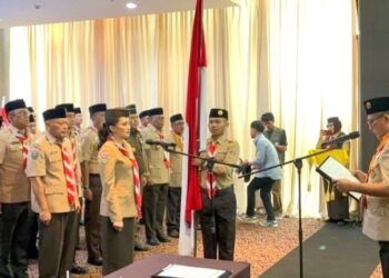 Pelantikan Gubernur Malut sebagai Ketua Majelis Pembimbing Daerah Gerakan Pramuka Maluku Utara