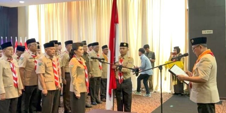 Pelantikan Gubernur Malut sebagai Ketua Majelis Pembimbing Daerah Gerakan Pramuka Maluku Utara