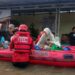 Saka Patriot Kwarcab Kota Tangerang Terjun Langsung Evakuasi Warga Banjir