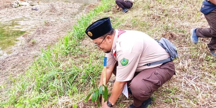 Ratusan Penegak Grobogan Berkemah Di Wisata Widuri, Kampanyekan Cegah Stunting