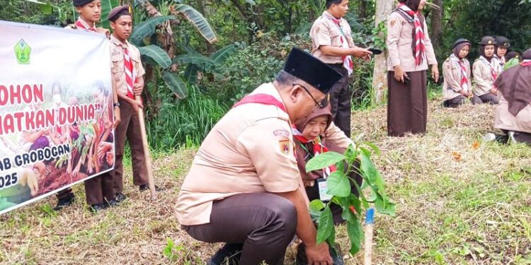 Ratusan Penegak Grobogan Berkemah Di Wisata Widuri, Kampanyekan Cegah Stunting